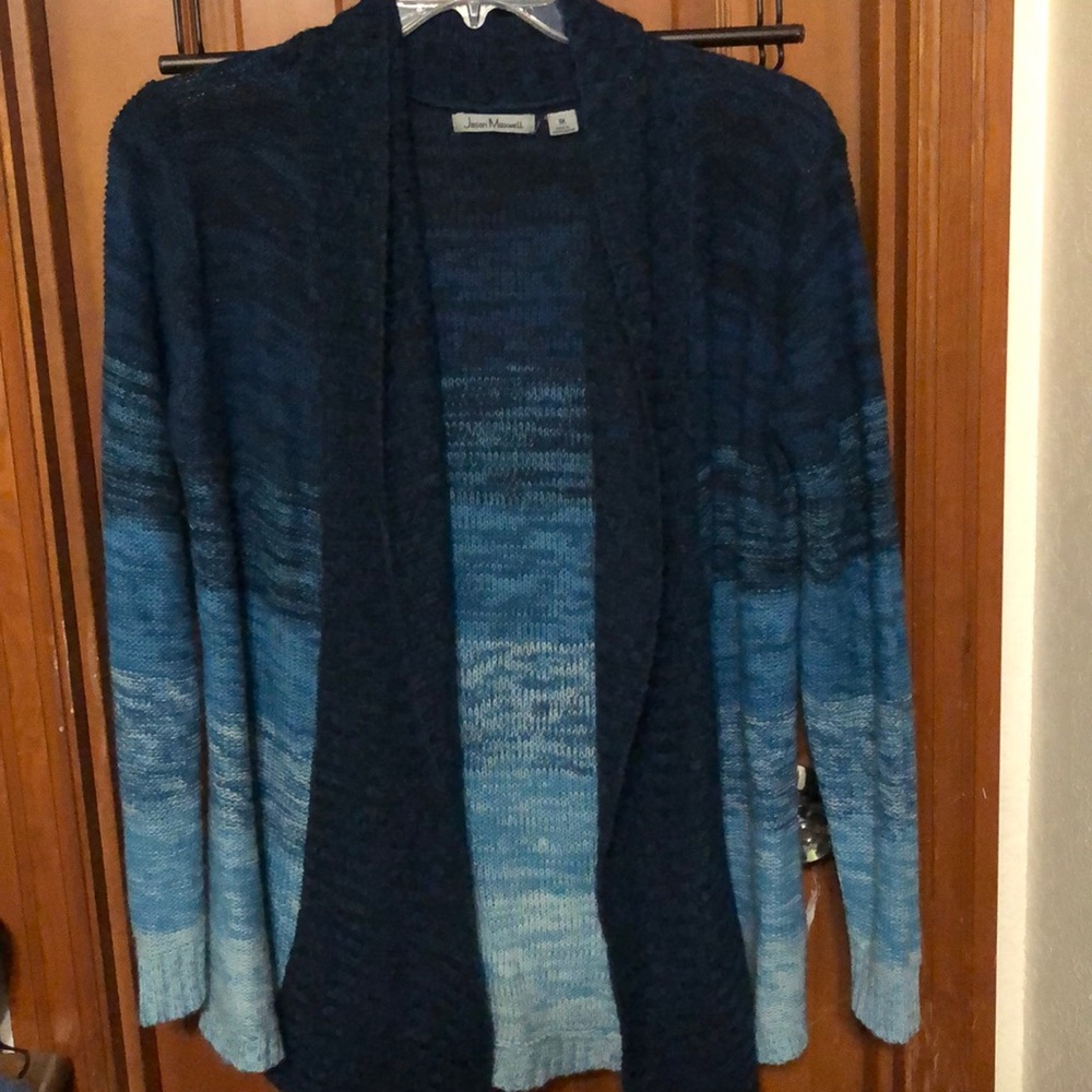 Ombré blue cardigan